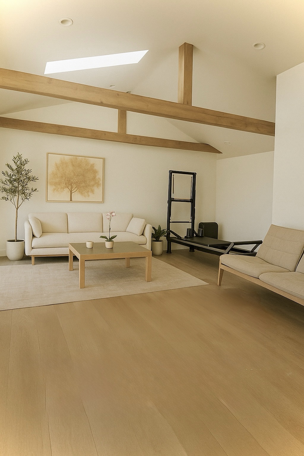 North Node’s sunlit private Pilates guest house studio in Sunset Park, Santa Monica